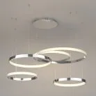 Подвесной светодиодный светильник с пультом управления Eurosvet 90175/5 хром a045416 Posh