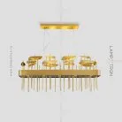 Люстра PERLINA Размер L. Планка. 24 лампы Lampatron 4270-10733