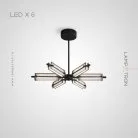 Люстра ATTILA 6 ламп Lampatron attila-6 7382-20351