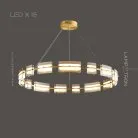 Кольцевые люстры и светильники BRIAND 15 ламп. Цвет Латунь Lampatron 6930-20965