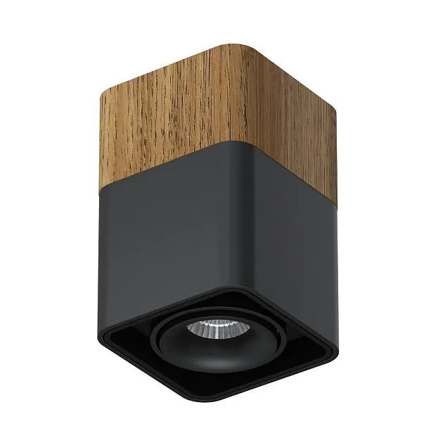 Накладной светодиодный светильник Ledron TUBING Wooden 60 Black TRIAC Накладной светодиодный светильник Ledron TUBING Wooden 60 Black TRIAC
