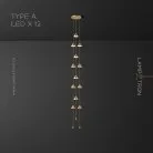 Готовая комбинация светильников ROLAN COMBO 12 ламп. Тип A Lampatron 7665-21468