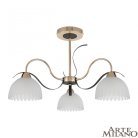 Люстра потолочная с плафонами Arte Milano 327306/3 FG+BK Amalfi Napoli