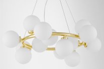 Подвесная люстра Lumina Deco LDP 6033-15 GD Marsiada