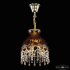 Подвесной светильник бронзовый Bohemia Ivele Crystal  5478/22 G Amber/M-1G Drops K721