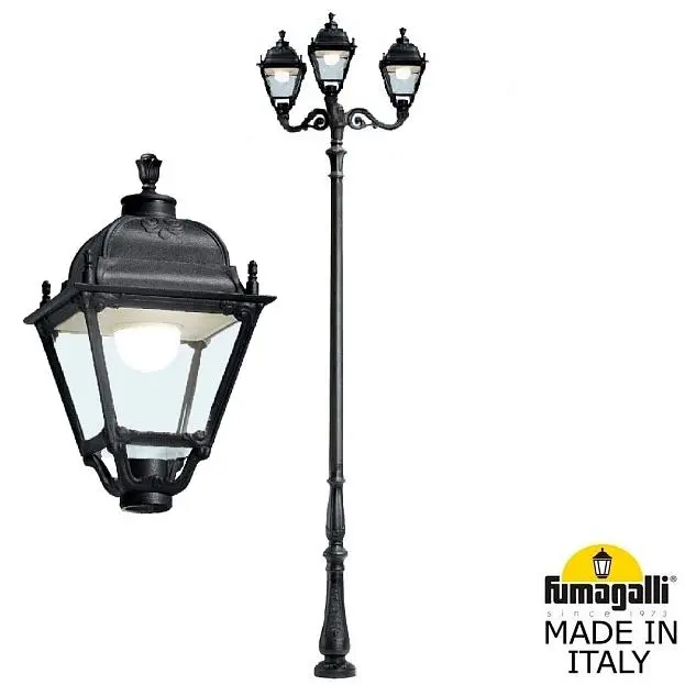 Парковый фонарь FUMAGALLI HOREB ADAM/SIMON 3L U33.208.M30.AXH27 Парковый фонарь FUMAGALLI HOREB ADAM/SIMON 3L U33.208.M30.AXH27