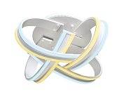 Потолочный светодиодный светильник с пультом Ambrella light FL130 Line
