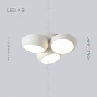 Потолочный светильник DAGA 3 лампы. Цвет Белый Lampatron 6032-16071