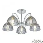 Люстра потолочная с плафонами Arte Milano 332366/5 CR Napoli