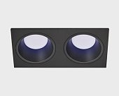 Встраиваемый светильник ItalLine IT08-8013 black 4000K 2 шт + IT08-8015 black