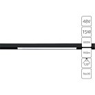 Трековый светильник Arte Lamp A4643PL-1BK Linea