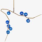 Люстра 8-GLOBE CHERRYBOMB CHANDELIER blue ImperiumLoft 144148-22 40.1832-0