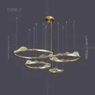 Кольцевые люстры и светильники HANNA A Тип F (Четыре кольца) Lampatron 4416-11177