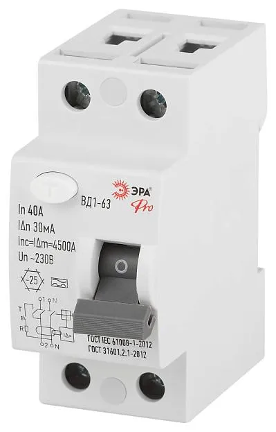 Устройство защитного отключения ЭРА VD12EM40A30
