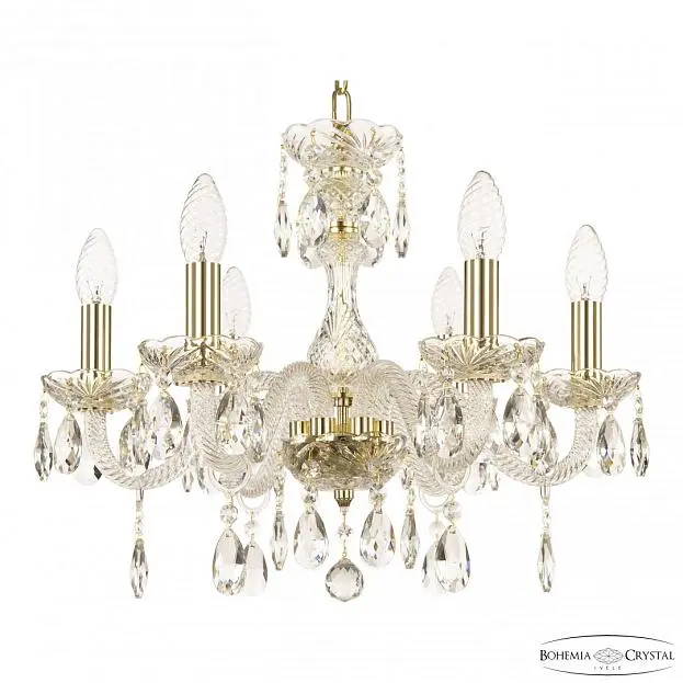 Люстра хрустальная Bohemia Ivele Crystal 117/6/165 G Люстра хрустальная Bohemia Ivele Crystal 117/6/165 G