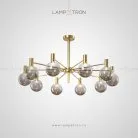 Люстра AIDA 10 плафонов. Цвет каркаса золото. Lampatron 2883-6878