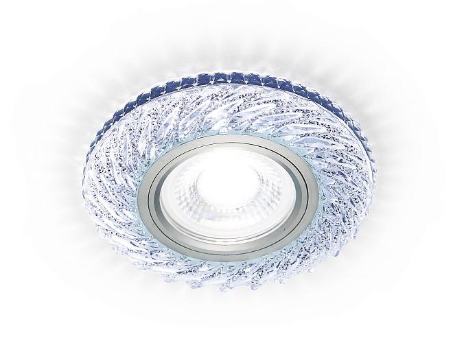 Встраиваемый точечный светильник MR16 с LED подсветкой Ambrella light S295 CH Compo Spot