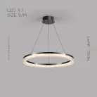 Кольцевые люстры и светильники CELLA Одно кольцо. 80 см Lampatron 8093-22121