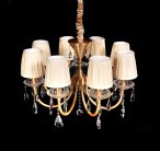Хрустальная подвесная люстра Lumina Deco LDP 66218-8 VALLERY
