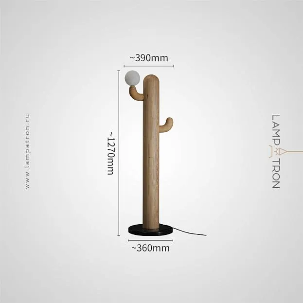 Торшер CACTUS WOOD Цвет светлое дерево Lampatron cactus-wood-lightwood 9032-25699 Торшер CACTUS WOOD Цвет светлое дерево Lampatron cactus-wood-lightwood 9032-25699