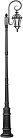 Наземный фонарь Oasis Light 95210L/18/E7 Bl ROMA L