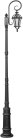 Наземный фонарь Oasis Light 95210L/18/E7 Bl ROMA L