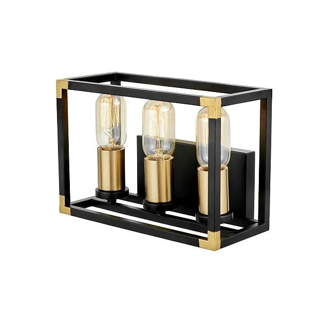 Бра Lumina Deco LDW 1140-3 BK+MD Waldorf