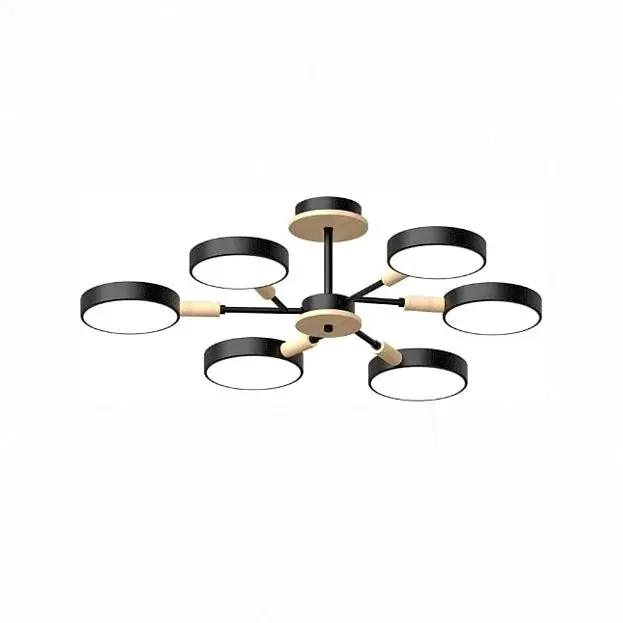 Потолочный cветильник LED4U L3218-740 BK Потолочный cветильник LED4U L3218-740 BK