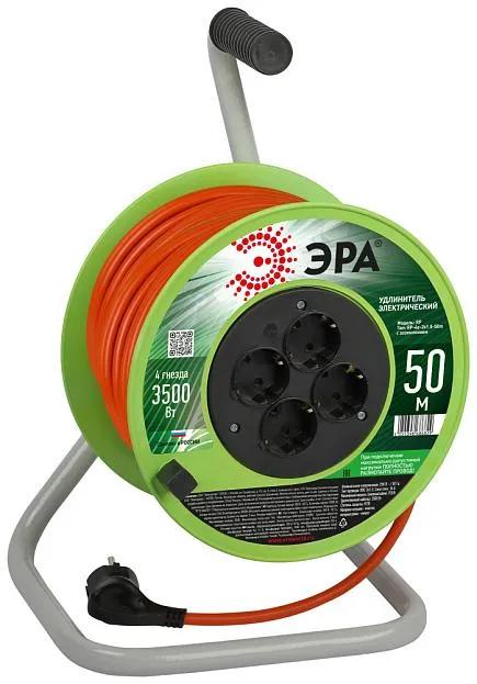 Розеточные блоки, удлинители ЭРА RP-4e-3x1.5-50m