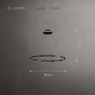 Кольцевые люстры и светильники TORRES RING 10 ламп Lampatron torrent-ring-10 8273-22546