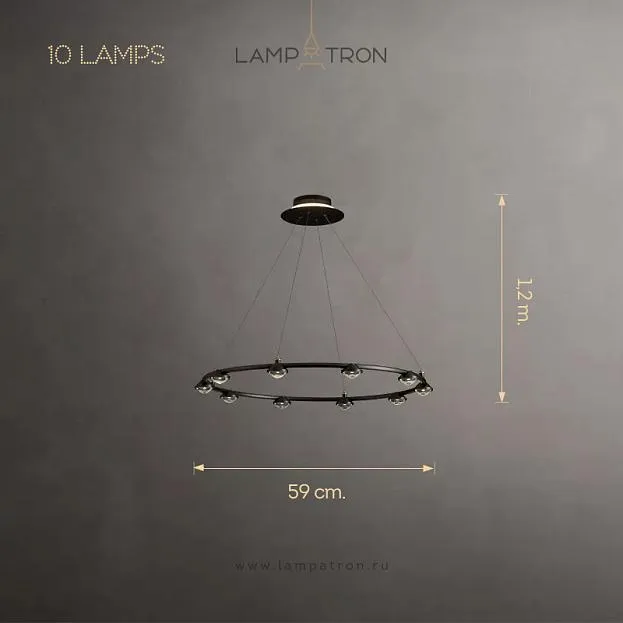 Кольцевые люстры и светильники TORRES RING 10 ламп Lampatron torrent-ring-10 8273-22546 Кольцевые люстры и светильники TORRES RING 10 ламп Lampatron torrent-ring-10 8273-22546