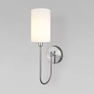 Настенный светильник с тканевым абажуром Eurosvet 60164/1 никель a065753 Abbey