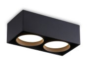 Накладной точечный светильник GX53 черный GX53/2 max 12W 185*92*62 Ambrella light TN70875/2 BK