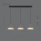 Готовая комбинация светильников RIGO COMBO 3 лампы. Цвет Латунь. Планка Lampatron 7577-21202