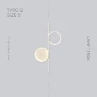 Бра DONATA Тип B. Размер S. Цвет Белый. Белый свет Lampatron 6469-17429