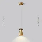 Подвесной светильник PIET CONE WOOD Цвет Латунь Lampatron f-piet-cone-wood-brass 8492-23414