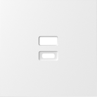 Накладка для розеток USB, матовый белый, Donel DS28633 S08