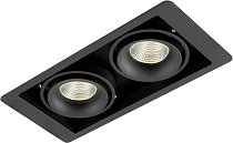 Встраиваемый светильник Donolux DL18615/02WW-SQ Shiny black/Black