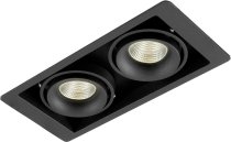 Встраиваемый светильник Donolux DL18615/02WW-SQ Shiny black/Black