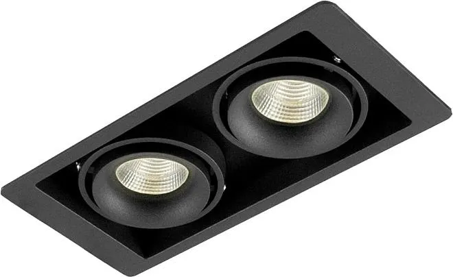 Встраиваемый светильник Donolux DL18615/02WW-SQ Shiny black/Black Встраиваемый светильник Donolux DL18615/02WW-SQ Shiny black/Black