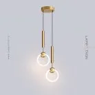 Готовая комбинация светильников FINNUR RING DUO Размер S. Цвет Латунь. Теплый свет Lampatron finnur-ring-duo-s-br-w 7773-21888