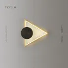 Бра WOLKE WIDE Тип A. Цвет Латунь Lampatron f-wolke-wide-a-brass 6501-17614