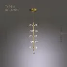 Подвесной светильник GLORIOLE ONE Тип A. 16 источников Lampatron gloriole-one-a-16 9125-25971