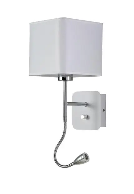 Бра Crystal Lux PACO AP2 CHROME/WHITE 3461/402 Бра Crystal Lux PACO AP2 CHROME/WHITE 3461/402