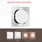 Выключатель жалюзи, 10A 250V Arte Milano 202.38-2.white am