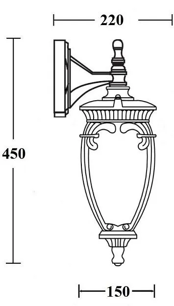 Настенный фонарь уличный Oasis Light 86202/04 Gb VERONA