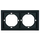 Рамка 2-местная, PFR00-3002-05, черный бархат Stekker 50462 Мия