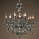 Подвесная люстра 19TH C. ROCOCO IRON &amp; Smok CRYSTAL 12 ImperiumLoft 107429-22 40.2229