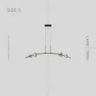 Реечный, рядный светильник CAMILIA ARC Размер S. Цвет Черный Lampatron 5826-15415