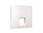 Лицевая панель ALFA (Жемчуг) для компьютерной/телефонной розетки RJ-45/RJ-11 Ambrella Volt AP2120 QUANT